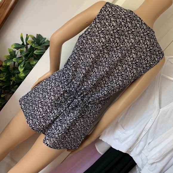 Vtg 80s sleeveless button down drawstring waist vest tunic top S - Picture 6 of 14